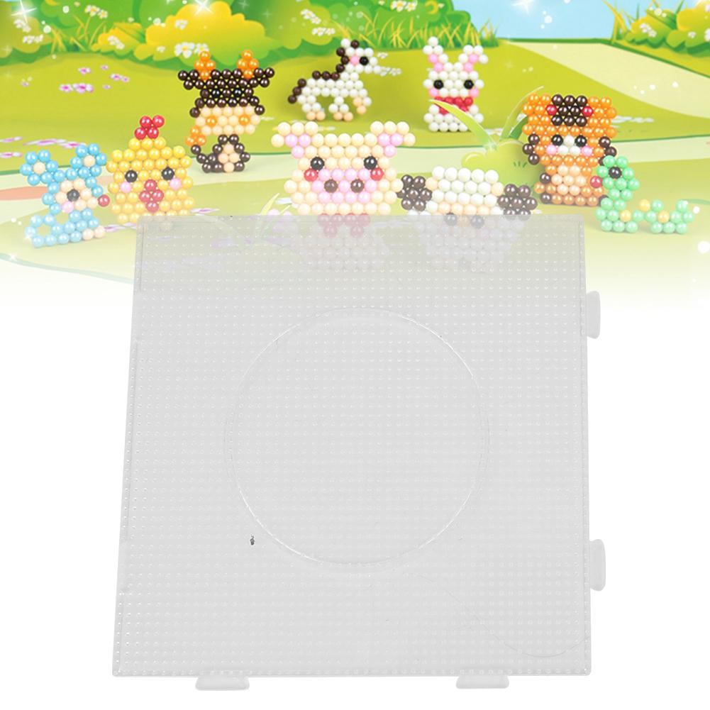 Transparent Geometric Pegboard Template Kids Children Toys for 2.6mm Perler Beads (Big Square)