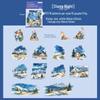 Yi Niao Pet Sticker Pack: Endless Prairie Series - 6 Styles, 15 Sheets, Seasonal Scenery Landscaping Stickers