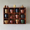 Adjustable Shelves Wood Desktop Organizer Decorative Wall Storage Rack  Office