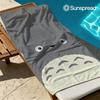 1pz T-Totoro Asciugamano da Bagno ad Asciugatura Rapida Microfibra telo da Spiaggia leggero Nuoto Campeggio Yoga Spiaggia fuori