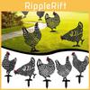 Statues Chicken Art Backyard Lawn Stakes Hen Yard Decor Garden Decor Ornament