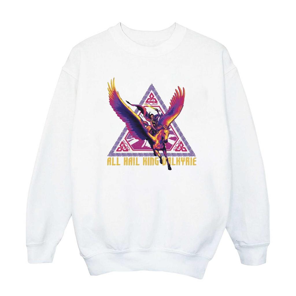 Marvel Womens/Ladies Thor Love And Thunder All Hail Valkyrie Sweatshirt