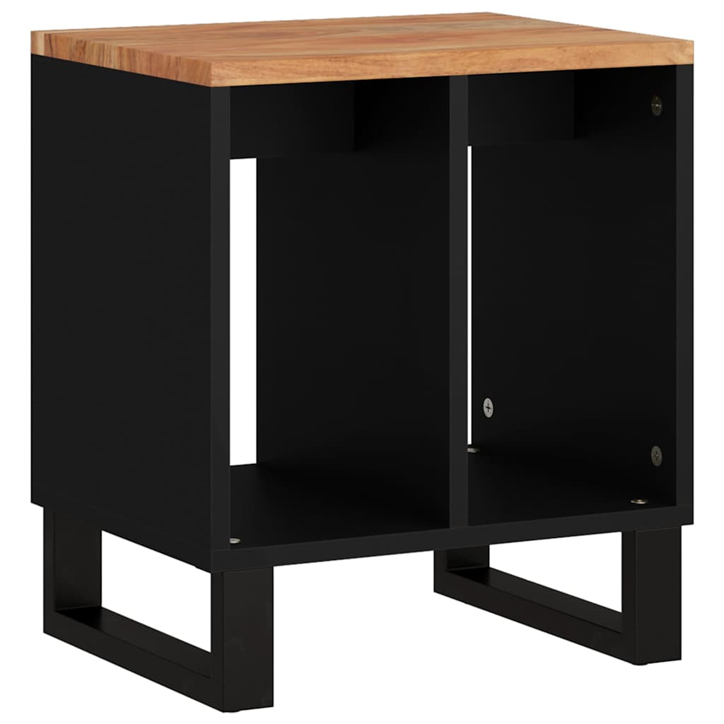 Side Table 40x31x46 cm Solid Wood Acacia & Wood Material