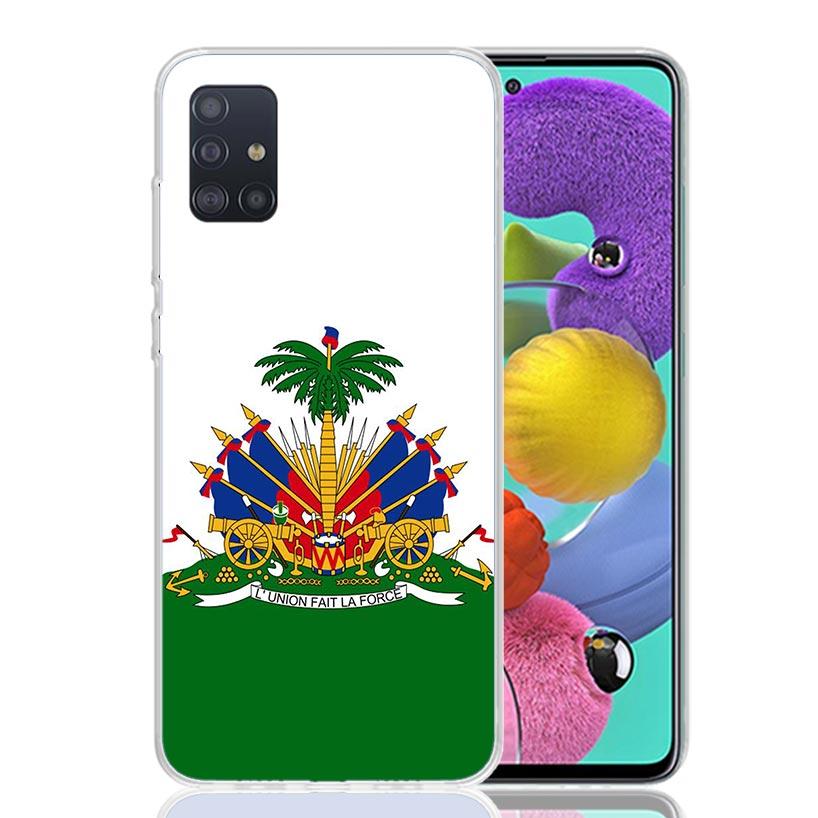 Haiti Haïtianische Flagge Handyhülle Für Samsung Galaxy A52 A32 A22 A12 A02S A50S A30S A51 A31 AA71 Note 20 Ultra 10 S10 Plus Galaxy A5