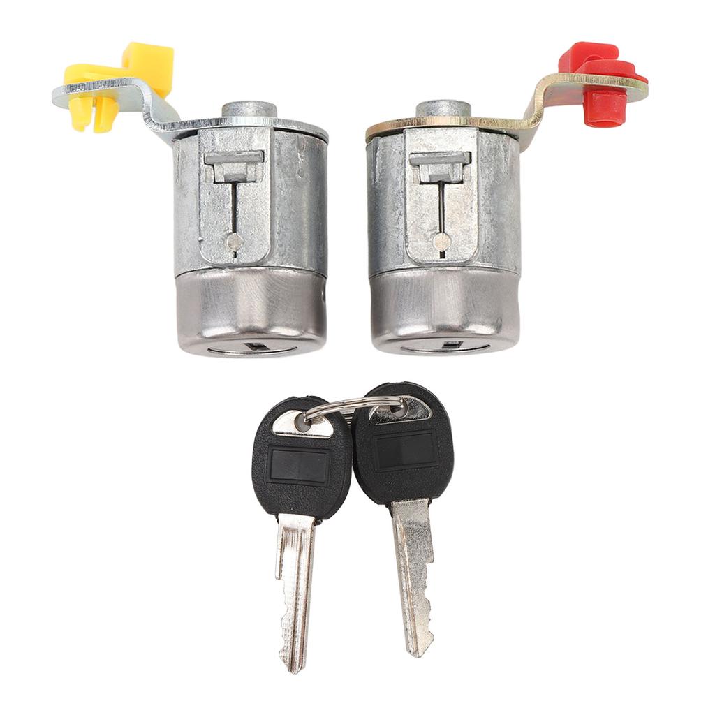 Lock Door Cylinder Set with Keys 89056724 Metal Enhanced Safety High Strength Car Lock Door Cylinder