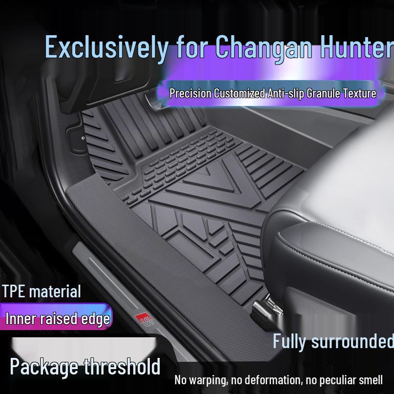 Changan Hunter Waterproof TPE Full Surround Floor Mats & Anti-dirty Door Sill Cover Single Layer TPE Mat