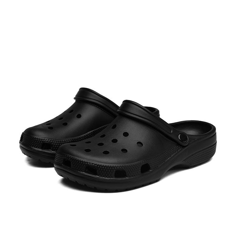 

2025 летние дырчатые туфли родитель-ребенок уличная одежда дышащие нескользящие обувь для ходьбы по воде простые для通勤 двухсторонние дырчатые туфли 45