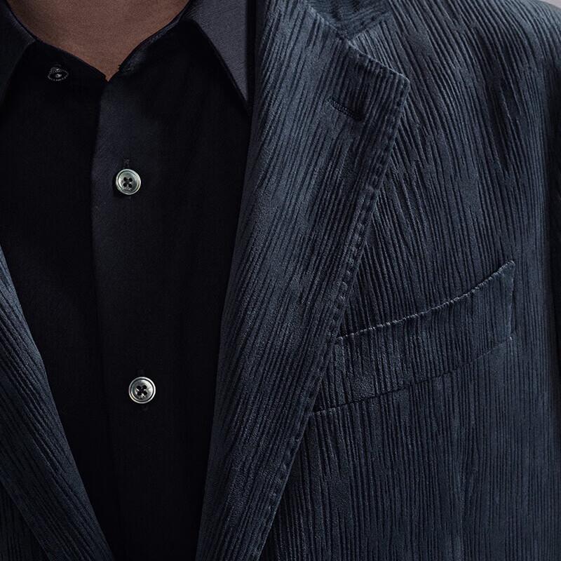 Baoxiniao Men's Slim Fit Corduroy Business Casual Blazer