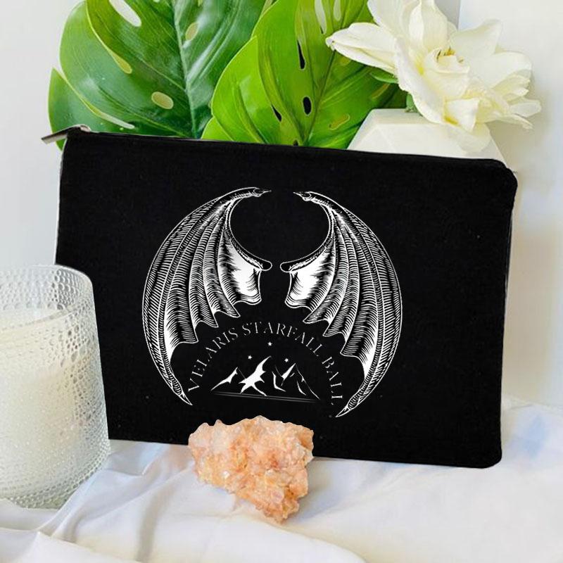City of Starlight Pattern Cosmetic Bag Makeup Case Acotar Velaris Travel Toiletries Organizer Storage Make Up Pouch Pencil Bag
