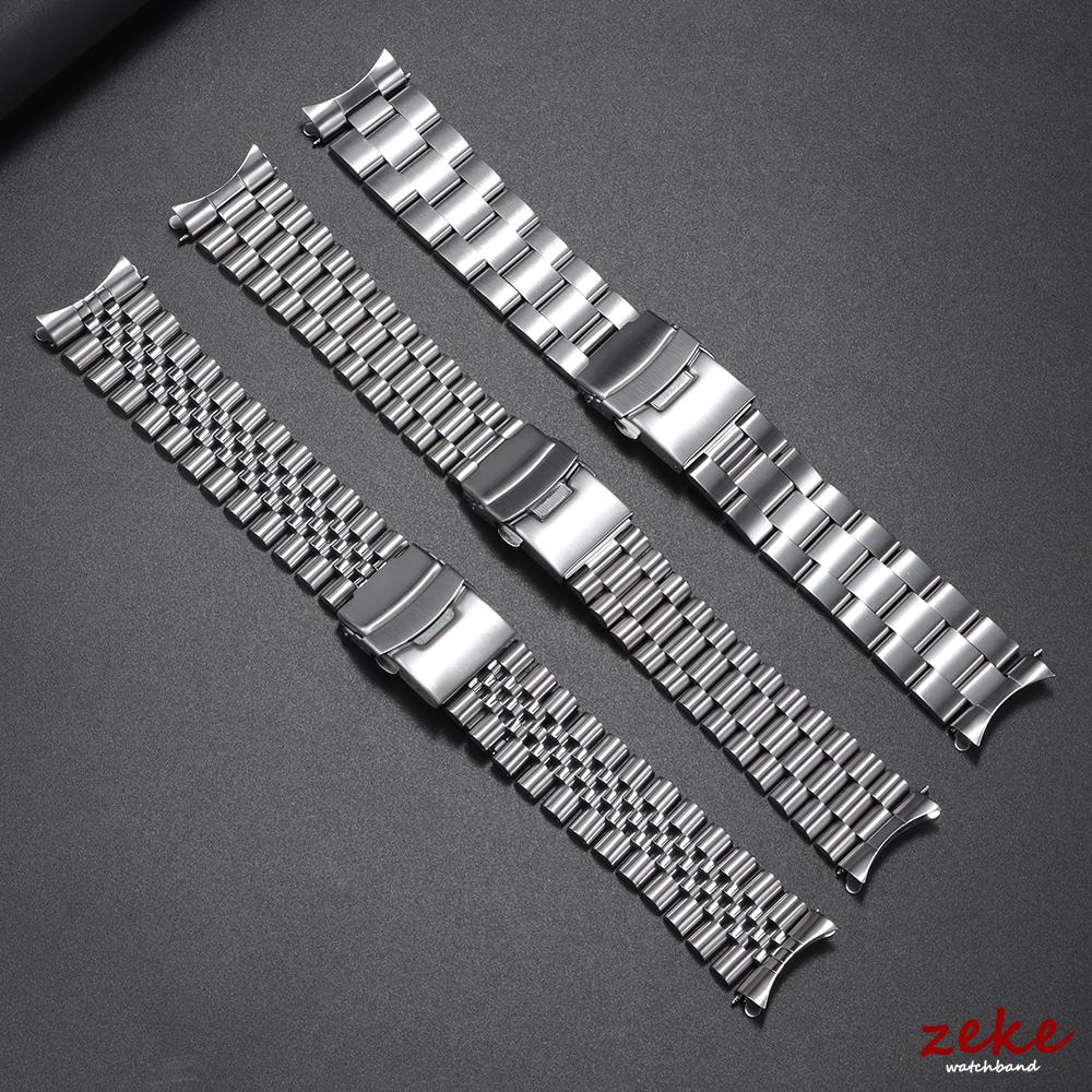 Luxe Massief Roestvrij Staal Horlogeband 20mm 22mm Bandjes voor Seiko voor Jubilee voor Oyster Band Mannen Gebogen Eind Horlogeband