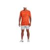 Under Armour Logo Print Pullover Crew Neck Short Sleeve T-Shirt Men Tops Explosive-Orange 1373726-866