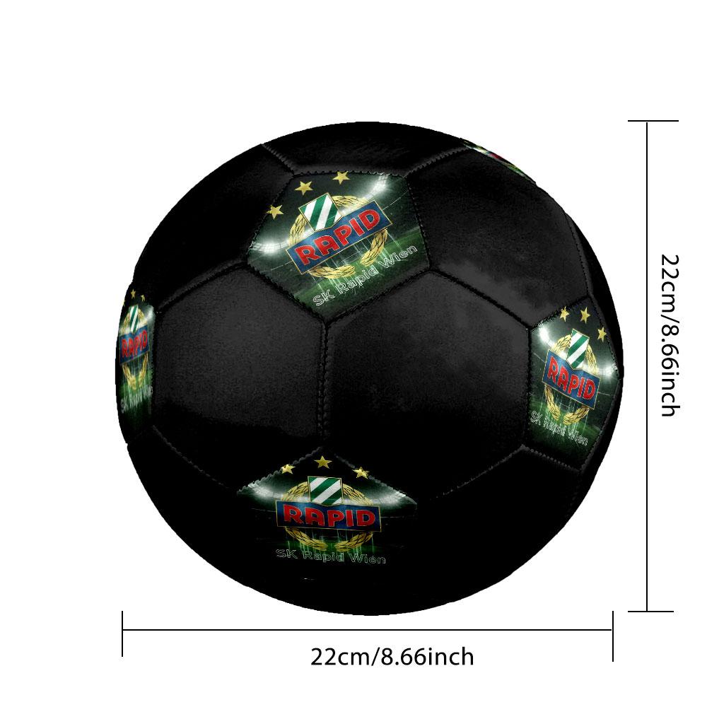 1PC SK Rapid poster size 5 soccer ball PrahaIndoor Soccer Ball Colorful All Ages Machine Stitched PVC Competition Ready Durable High-Bounce