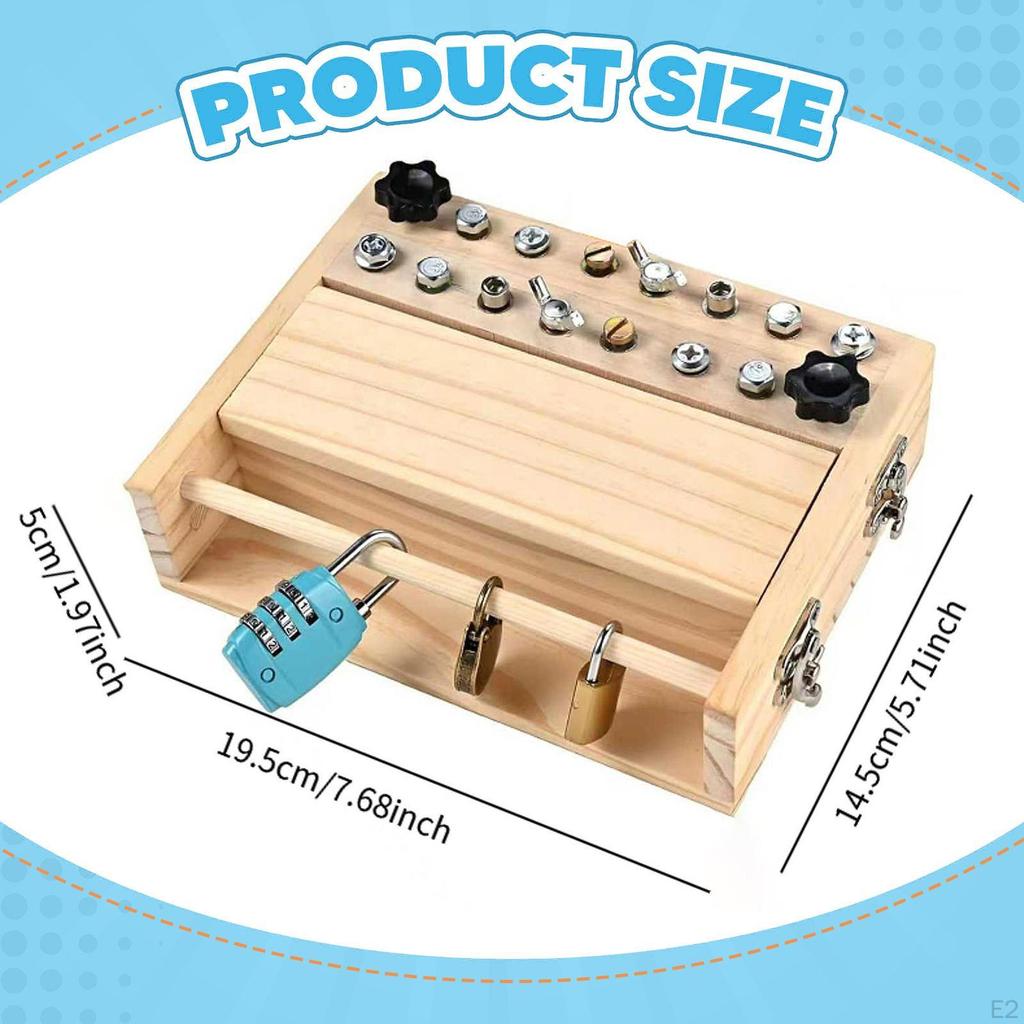 Screwdriver Board Set Sensory Toy Motor Skills Role Play Building Travel Early Educational for Boys