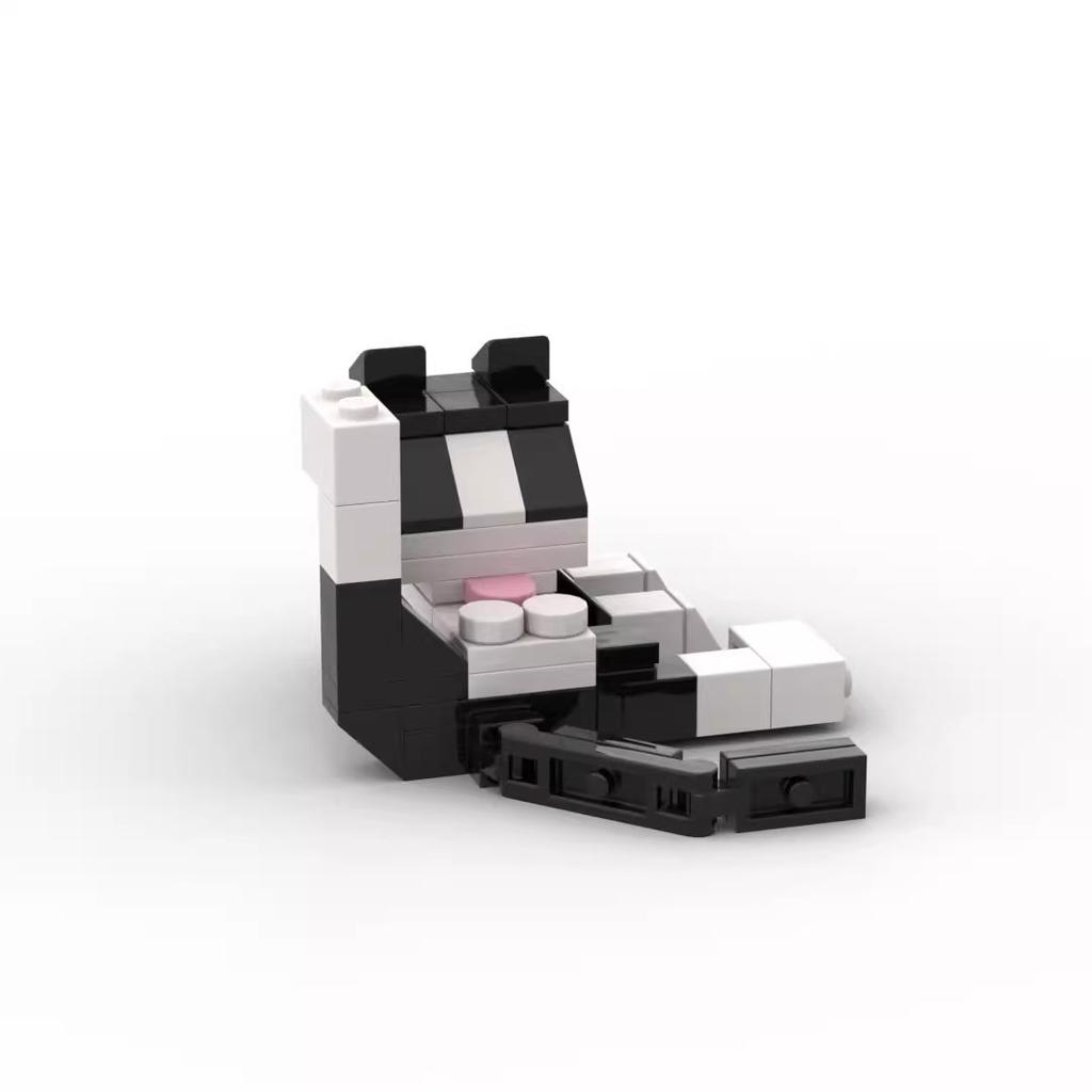 Tier Serie Bausteine DIY Katze Figuren Modell Montage Lernspielzeug Niedliche Desktop Ornamente für Kinder Geburtstagsgeschenke