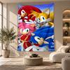 Decorative Tapestry,Sonic Printed Wall Art, Lightweight Wall Hanging For Bedroom Background