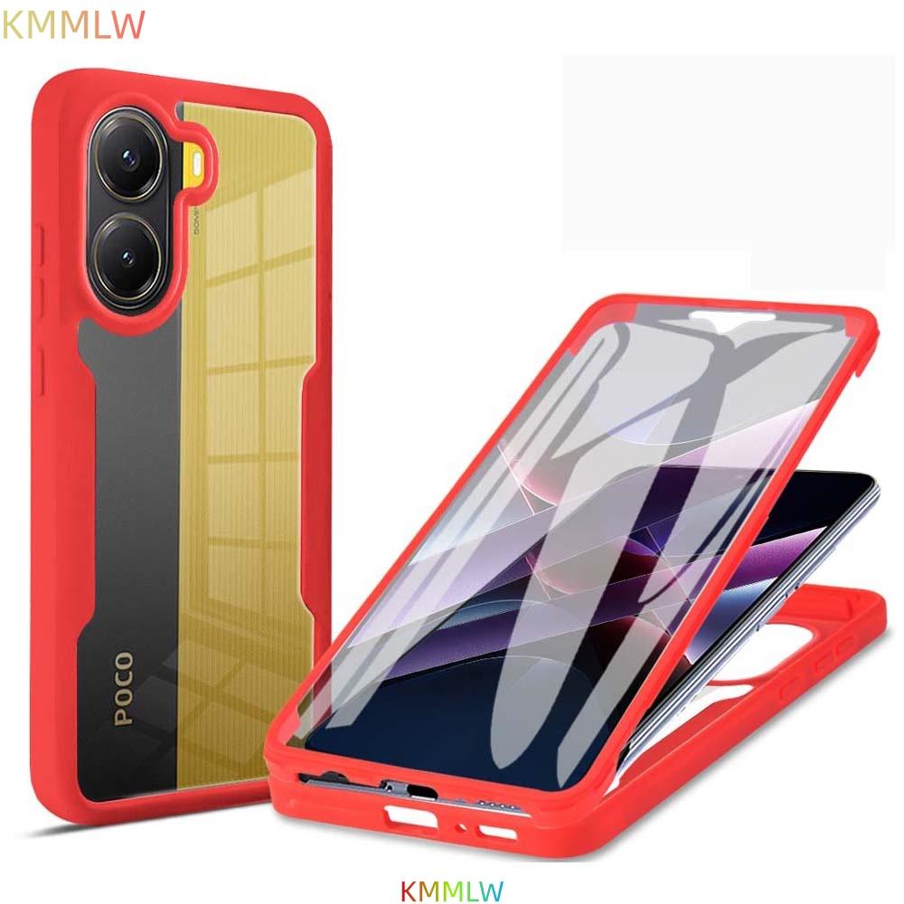360 Grad Doppelseitige Vollschutz Handyhülle für Mi POCO X8 Pro Max X7 X6 X5 X3 Pro NFC Schlanke Klare Rückseite