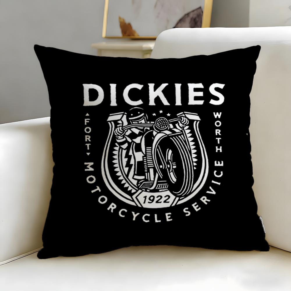 classic fashion brand Dickies Cushion Cover Soft EasyWash Pillow Case Versatile for Couch Bed Travel and Office