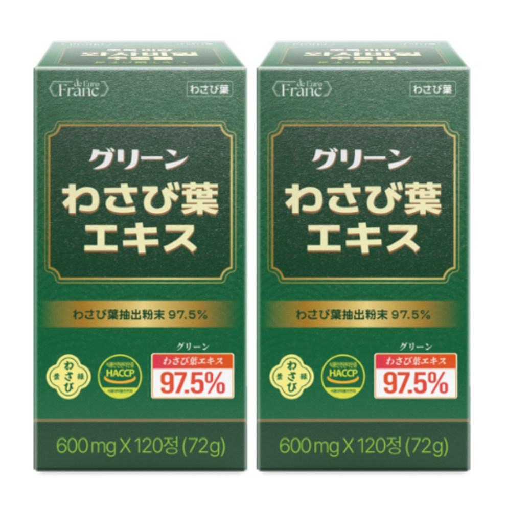 Chorogi Ryang Wasabi Leaf Extract Texin, 97.5%, 120 Tablets, Pack of 2