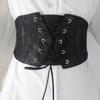 Chest Support Lace Cummerbunds PU Leather Waist Belt Personality Women Waistband  Daily