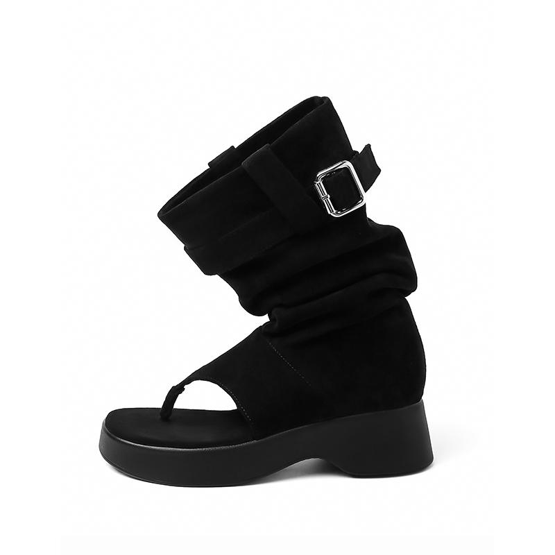 

Модные ботинки с острым носком 2025 новые на толстой подошве увеличивающие рост западные ковбойские ботинки с наборным каблуком жмут ноги крутые ботинки женские короткие ботинки тренд 40 чёрный