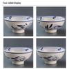 Traditional Lotus Ceramic Noodle Bowl