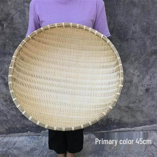 Bamboo Handmade Woven Basket - Steamed Bun, Bread Storage & Draining Sieve