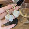 French Elegant Summer Explosion Flower Fringed Earrings Elegant Celebrity Trend Exquisite Fresh Ear Jewelry