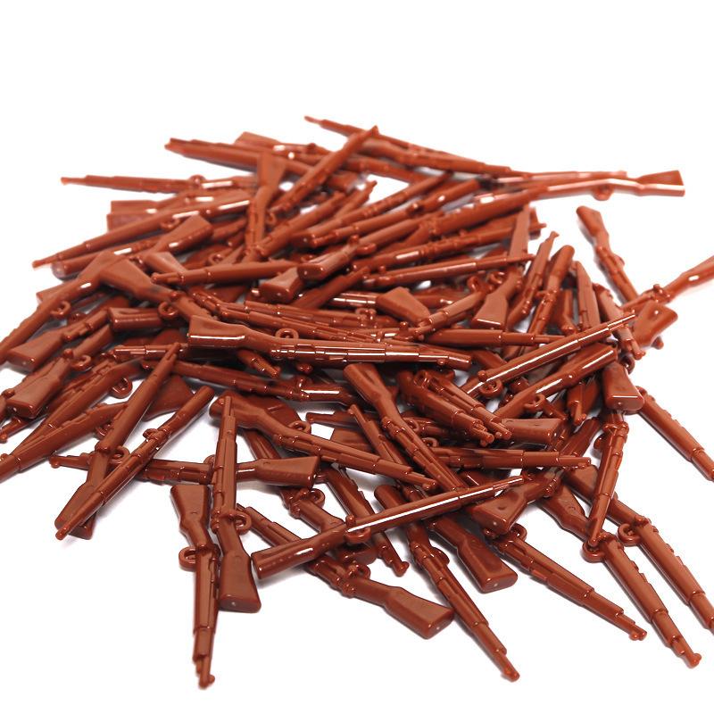 

Совместимо с мелкими деталями строительного блока, злодей, пазл, сборка, россыпь, военная винтовка, оружие, аксессуары, игрушка 100g