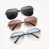 1/2PCS Retro Metal Sunglasses Half Frame Double Beam Vintage Fashion Sunglasses for Women Men