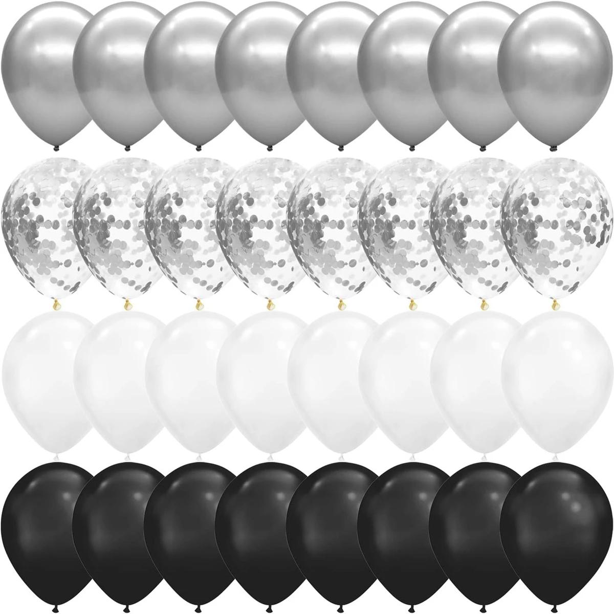 

40 шт./компл., 12 дюймов, микс, синий, розовое золото, конфетти, латексные шары для дня рождения, свадьбы, вечерние украшения, детский душ 40pcs&12 inch