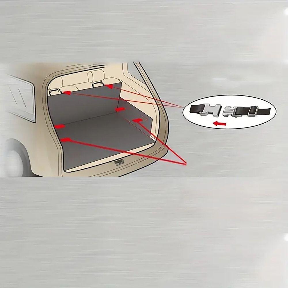 Dustproof Trunk Seat Cover Waterproof Seat Isolation Pads Durable Dog Cargo Pads For Rear Trunk