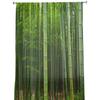 Bamboo Forest Green Sheer Curtains Living Room Window Tulle Curtains For Bedroom Kitchen Home Decoration Voile Drapes