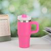 Shangqi Stainless Steel Insulated Car Mug with Handle & Straw