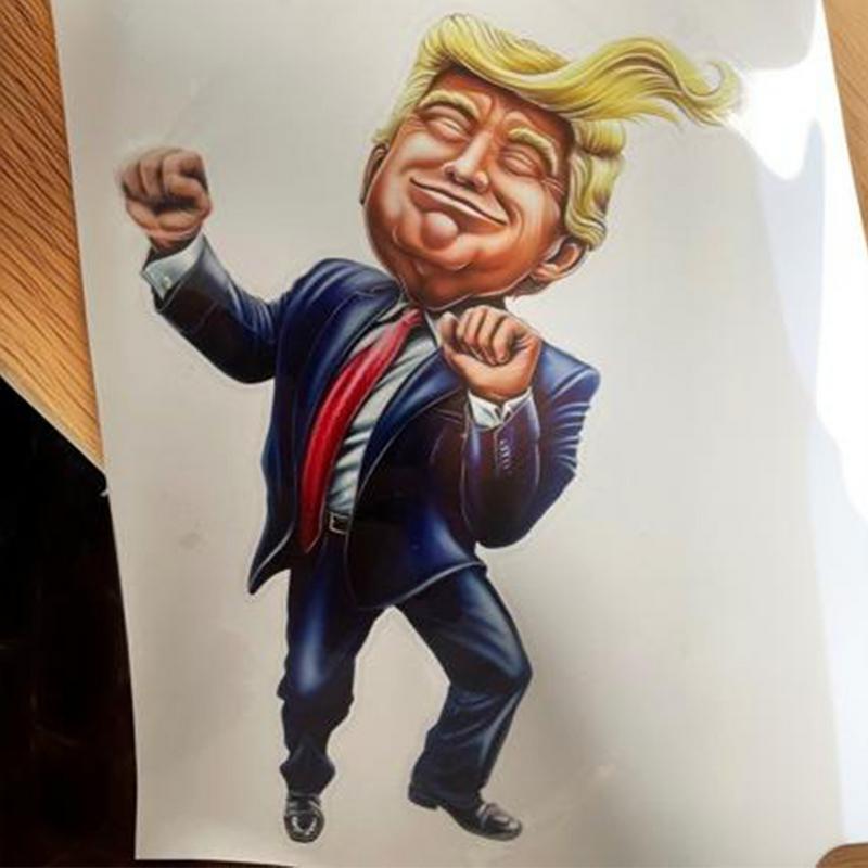 Modification Motorcycle Decals President Luggage Decals Waterproof Car Bumper Figure Sticker For Car Rvs Suvs Trucks Auto