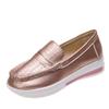 Fashion Woman Shoes Platform Casual Flat Bottomed Comfortable Round Toe Loafers Breathable Hiking Anti Slip Women Single Shoe Large Size