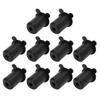 10PCS Satellite Cable Wall Grommet 25.4mm Silicon Ethernet Cable Bushing Wall Penetration Grommet for 1 Inch Hole Black