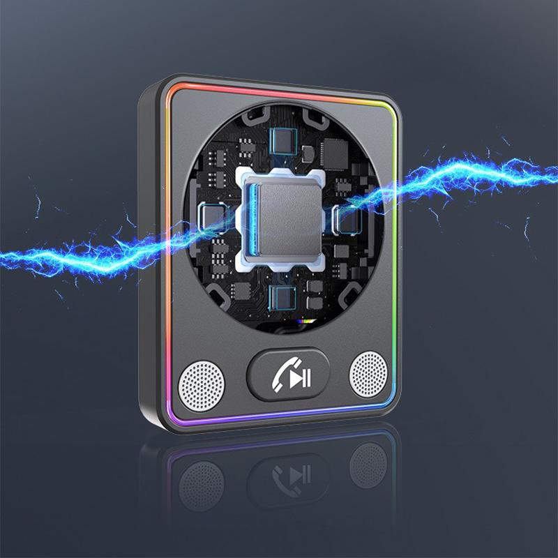 Bluetooth 5.4 Car Adapter With Dual Mics And Noise Cancellation, AUX Bluetooth Car Kit For Hands-Free Calls And Stereo Audio