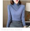 Women's Half-High Collar Fleece Base Layer Shirt – Versatile Long Sleeve T-shirt for Autumn/Winter.