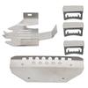 5pcs Stainless Steel Chassis Armors Protection Skid Plate Fits for Traxxas TRX-6 G63 6-Wheels RC Car