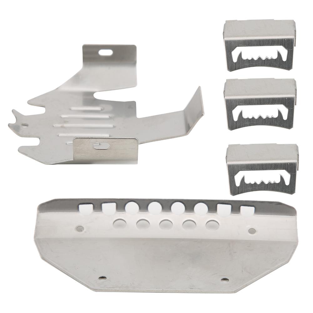 

5pcs Stainless Steel Chassis Armors Protection Skid Plate Fits for Traxxas TRX-6 G63 6-Wheels RC Car