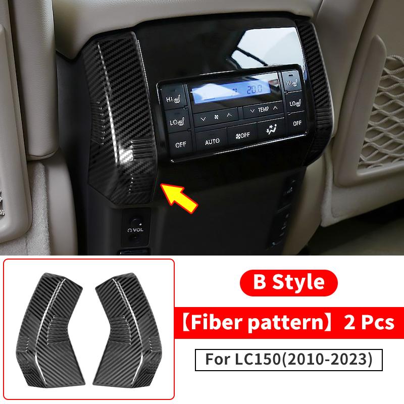 Armrest Box Air Vent Corner Protector Patch For 2010- Toyota Land Cruiser Prado 150 LC150 Interior Decoration  Accessories