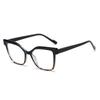 Men's and Women's Fashionable Square-Frame Reading Glasses Unisex Blue Light Blocking Glasses with Plus Diopters Eye Protection