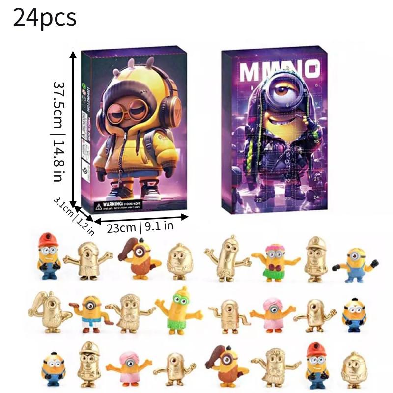 Adorable 24 Piece Minion Blind Box Countdown Advent Calendar For Christmas Gifts