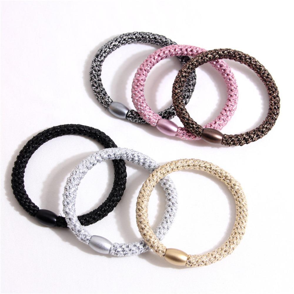 5PC Good High Elasticity Four Season Universal Hair Ties for Women Girls Ladies Ponytail Holder Hair Rings Rope Accessories