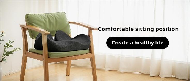 Ergonomic Thickened Memory Foam Seat Cushion for Office Chairs - Heavy-Duty Chair Pad with Removable Cover, Ideal for Lower Back