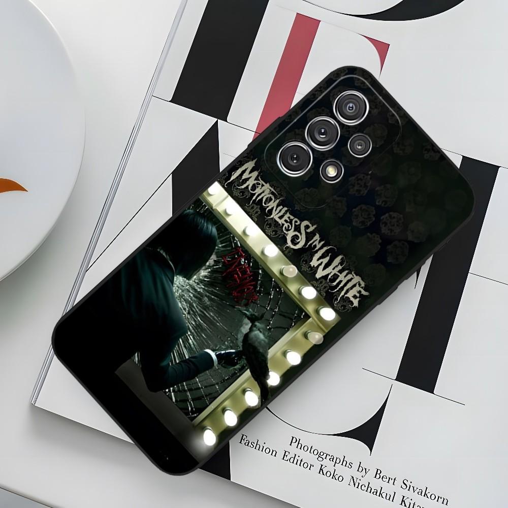Music Motionless In White Phone Case For Sumsung Galaxy S24 S23 S22 S21 S20 A24 A34 N20 M54 A54 A53 Fe Plus Ultra Black Soft Cov