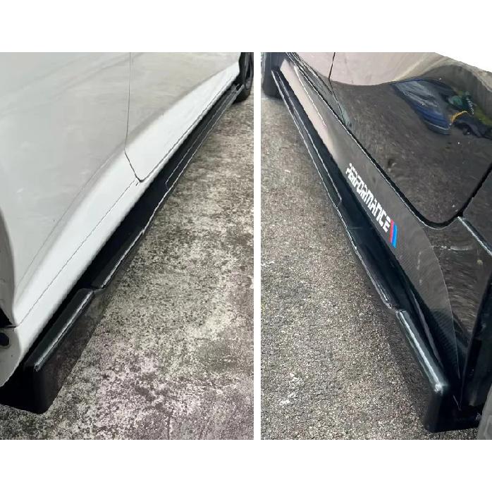 For Mercedes Benz Accessories W204 C63 C180 C200 C260 C300 AMG Car Side Skirt Extension Rocker Panel Splitters Winglet Lip Body