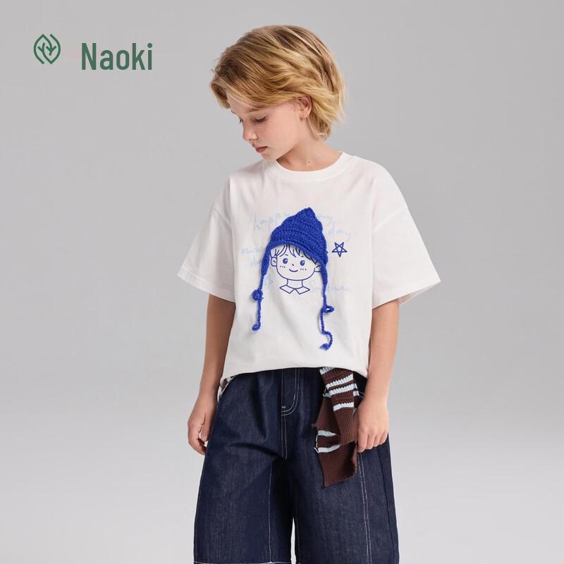 Zhimu Kids  Summer Cotton Character T-Shirt 140