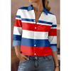 Damen-Langarmshirt, 3D-Druck, modisches Outfit