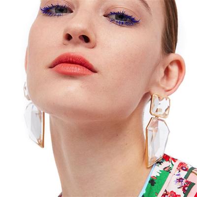 RUI RUI YU 1 Pairs Of Men And Women Earrings Alloy Exaggerated Geometric Acrylic Earrings